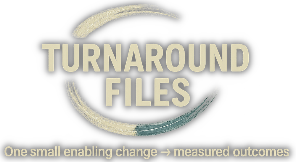 Turnaround Files banner
